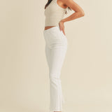 Just Black- HR Tonal Crop Flare