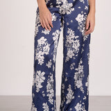 Satin Floral Pant