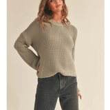 Round Neck Sweater Top