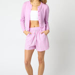 Thin Button Up Cardigan - Lilac, Women's Tops Collection