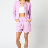 Thin Button Up Cardigan - Lilac, Women's Tops Collection