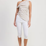 Shoulder Tunic Top - Taupe, Women's Tops Collection