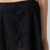 Silk Floral Cami Top and Pant Set - black, women's matching sets collection