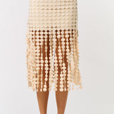 Skirt With Round Trim