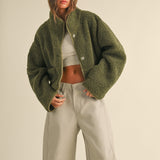 Faux Suede Sherpa Reversible Jacket