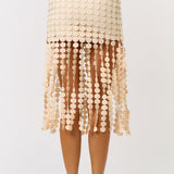 Skirt With Round Trim