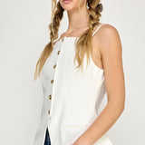 Halter Neck Sleeveless Top
