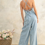 Chambray Denim Jumpsuit