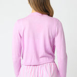 Thin Button Up Cardigan - Lilac, Women's Tops Collection