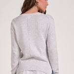Layered Sweater - Grey/White, Women's Tops Collection