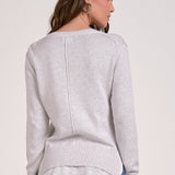 Layered Sweater - Grey/White, Women's Tops Collection