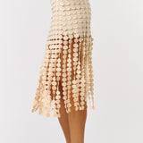 Skirt With Round Trim