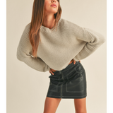 Round Neck Sweater Top