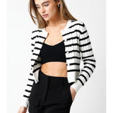 Striped Sweater Cardigan