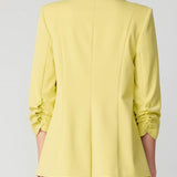 One Button Blazer With Sleeve Detail