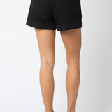 Denim Waistband Shorts