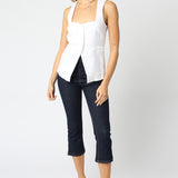 Button Down Vest Top