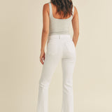 Just Black- High Rise Scissor Cut Flare Jeans