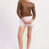 Crochet Long Sleeve Top