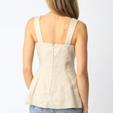 Linen Long Line top