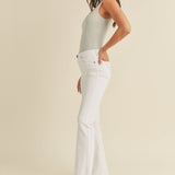 Just Black- High Rise Scissor Cut Flare Jeans