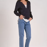 Layered Sweater - Navy/White, Women's Tops Collection