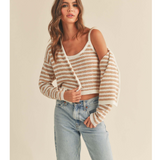Crochet knitted cardigan