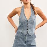 Halter Neck Vest Romper