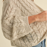 Light Weight Cable Knit Cardigan