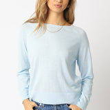 Light Crew Neck Sweater - mint blue, womens sweater collection
