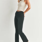 Just Black- HR Tonal Crop Flare