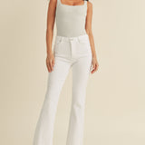 Just Black- High Rise Scissor Cut Flare Jeans