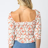 Floral Smocked Blouse
