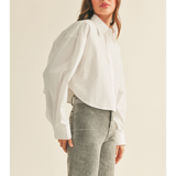 Cropped Buttondown Top