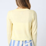 Thin Button Up Cardigan - Egg, Women's Tops Collection