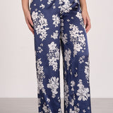 Satin Floral Pant