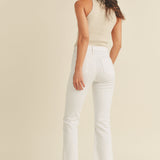 Just Black- HR Tonal Crop Flare