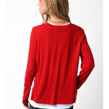 Layered Long Sleeve Top