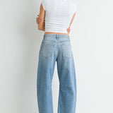 Just Black - Barrel Jean with Seams - Light Denim, Women's Denim Collection