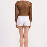 Crochet Long Sleeve Top