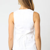 Button Down Vest Top