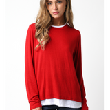 Layered Long Sleeve Top