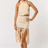 Skirt With Round Trim