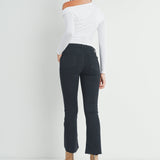 Just Black- HR Tonal Crop Flare