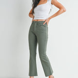 Just Black- HR Tonal Crop Flare