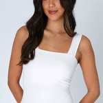 Square Tank - White, Women's Tops Collection