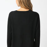 Light Crew Neck Sweater - black, womens sweater collection