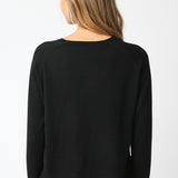 Light Crew Neck Sweater - black, womens sweater collection