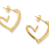 Heart Hoop Earrings