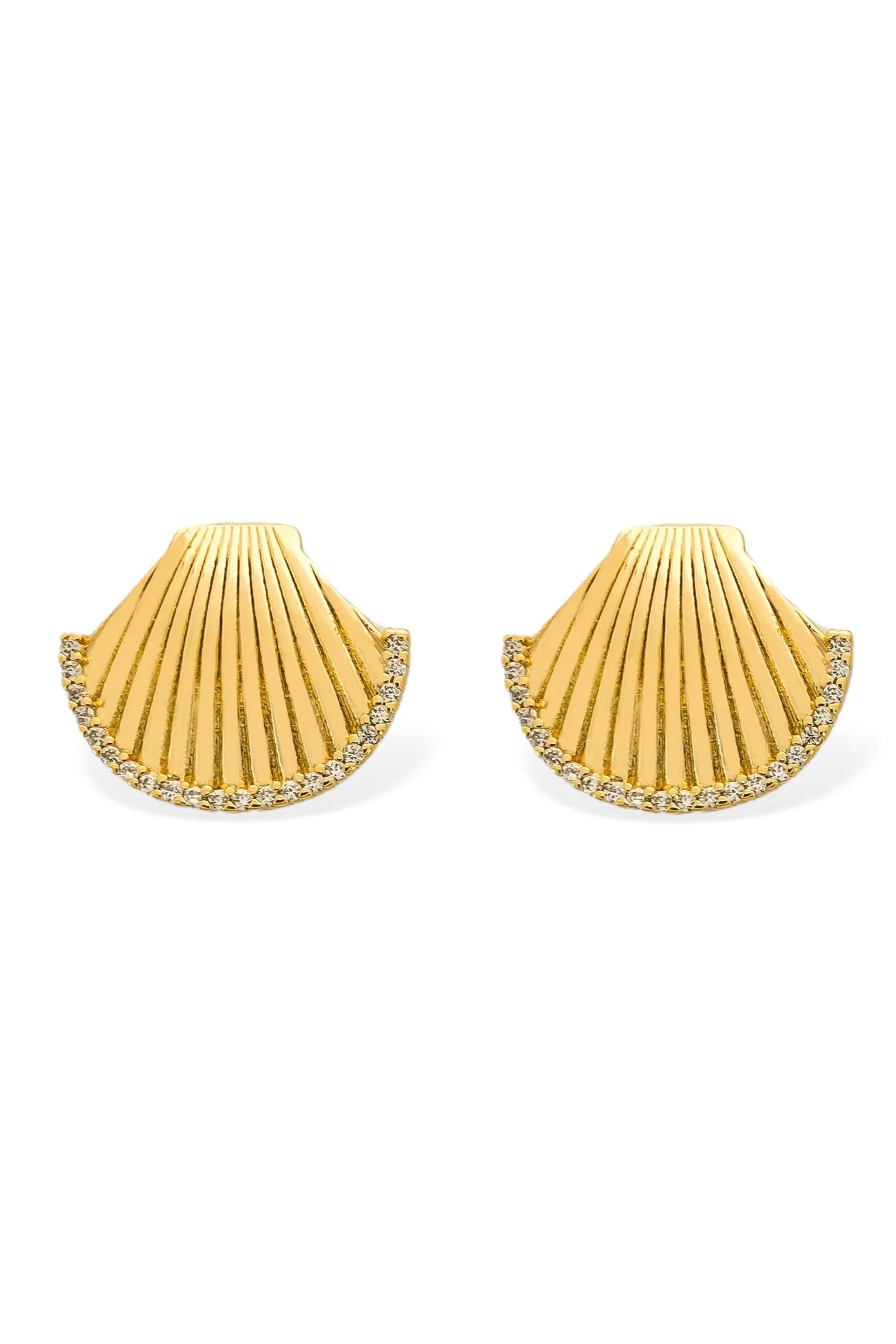 Shell Earring - gold, womens earring collection